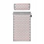 Килимок акупунктурний з валиком 4FIZJO Classic Mat Аплікатор Кузнєцова 4FJ0287 Grey/Pink