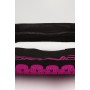 Килимок акупунктурний з валиком SportVida Аплікатор Кузнєцова 66 x 40 см SV-HK0352 Black/Pink