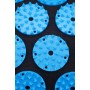 Килимок акупунктурний з валиком SportVida Аплікатор Кузнєцова 66 x 40 см SV-HK0407 Black/Blue
