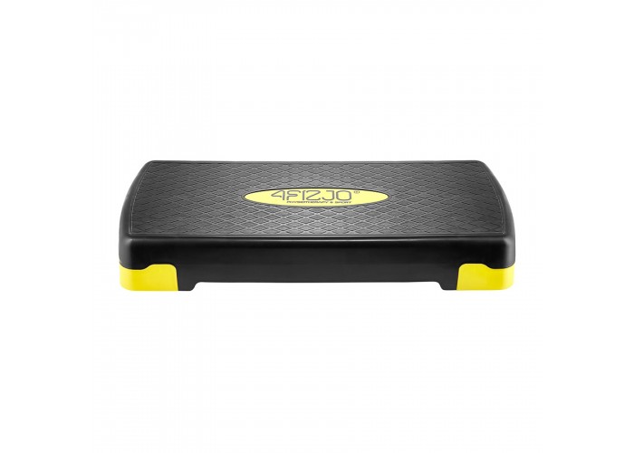Степ-платформа 3-ступінчаста 4FIZJO 69 х 28 х 10-15-20 см 4FJ0149 Black/Yellow