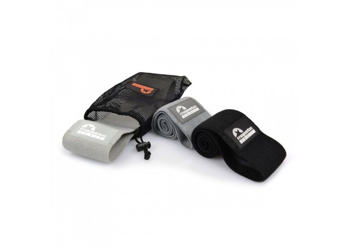 Резинки для фітнесу з тканини Majestic Sport Hip Band набір 3 шт 13-37 кг M-HB-4504