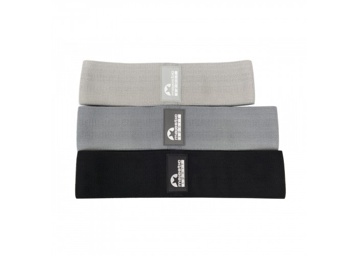 Резинки для фітнесу з тканини Majestic Sport Hip Band набір 3 шт 13-37 кг M-HB-4504
