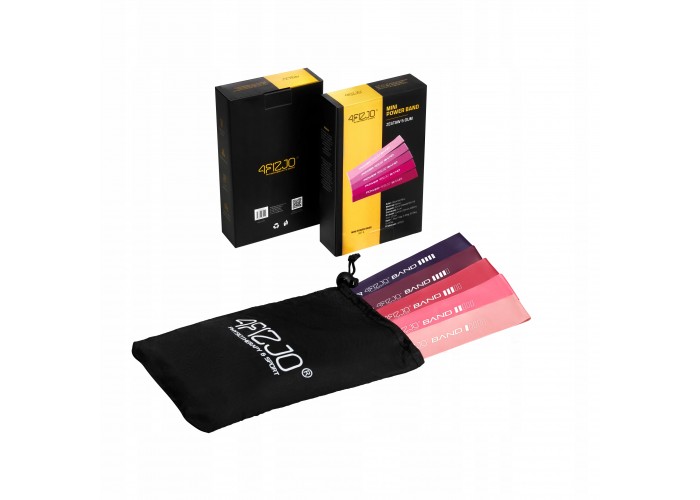 Резинки для фітнесу 4FIZJO Mini Power Band набір 5 шт 1-20 кг 4FJ0186