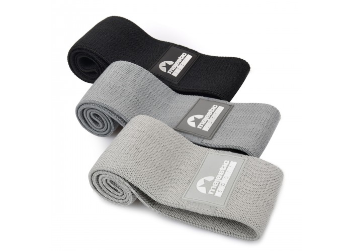 Резинки для фітнесу з тканини Majestic Sport Hip Band набір 3 шт 13-37 кг M-HB-4504