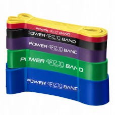Еспандер-петля 4FIZJO Power Band 2-46 кг (резина для фітнесу і спорту) набір 6 шт 4FJ0064