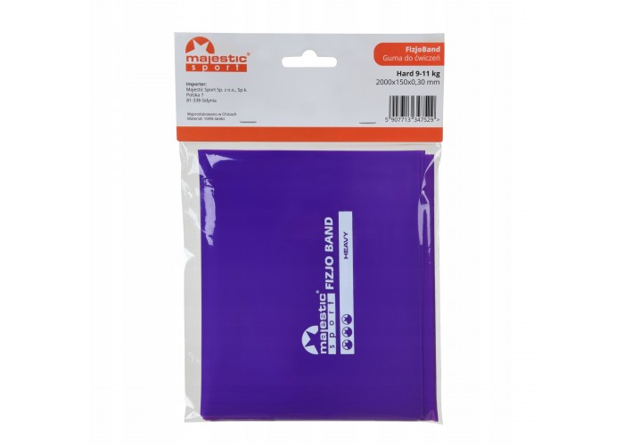 Стрічка-еспандер Majestic Sport FizjoBand 200 х 15 см для спорту та реабілітації 9-11 кг 34752