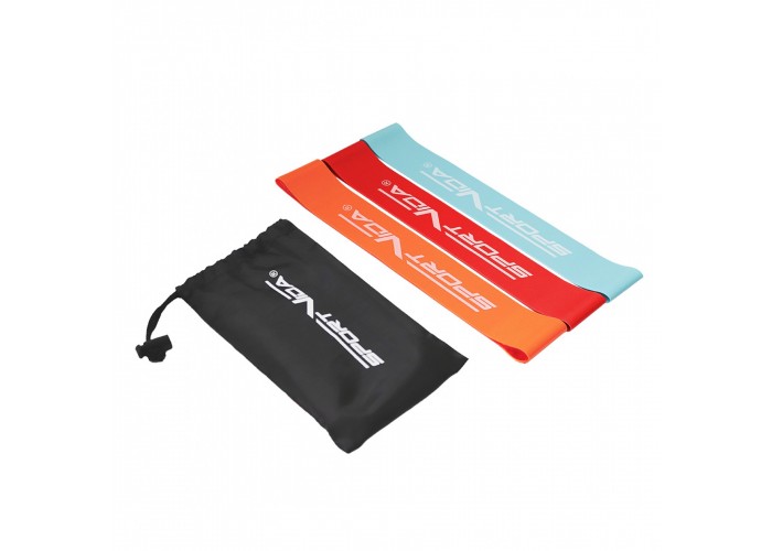 Резинка для фітнесу та спорту (стрічка-еспандер) SportVida Mini Power Band 3 шт 0-15 кг SV-HK0205-1