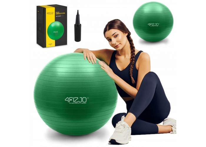 М'яч для фітнесу (фітбол) 4FIZJO 75 см Anti-Burst 4FJ0029 Green