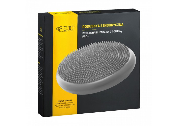 Балансувальна подушка-диск 4FIZJO PRO+ 33 см (сенсомоторна) масажна 4FJ0314 Grey