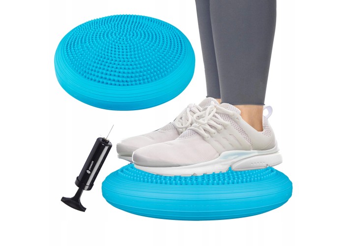 Балансувальна подушка (сенсомоторна) масажна Springos PRO FA0088 Sky Blue