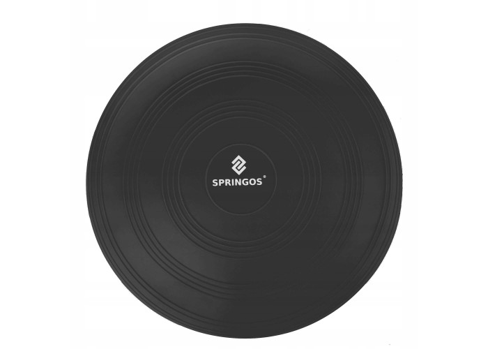 Балансувальна подушка (сенсомоторна) масажна Springos PRO FA0084 Black