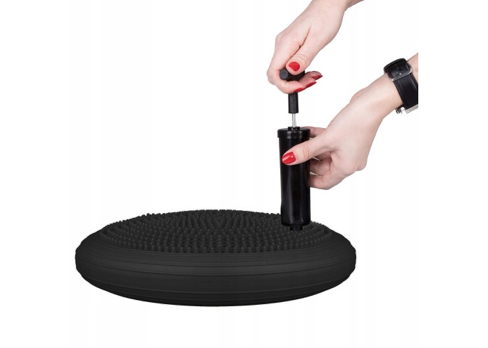 Балансувальна подушка (сенсомоторна) масажна Springos PRO FA0084 Black