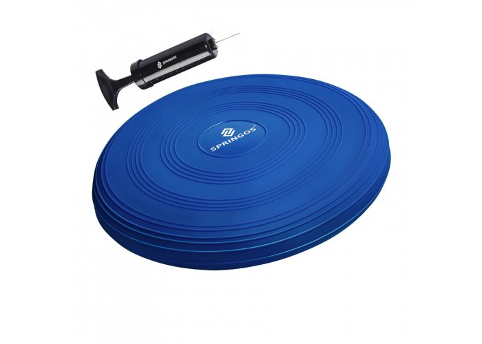 Балансувальна подушка (сенсомоторна) масажна Springos PRO FA0086 Blue