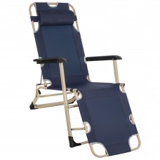 Шезлонг (крісло-лежак) для пляжу, тераси та саду Springos Zero Gravity GC0023