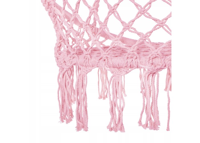 Підвісне крісло-гойдалка (плетене) Springos SPR0021 Pink