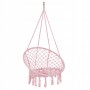 Підвісне крісло-гойдалка (плетене) Springos SPR0021 Pink