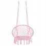 Підвісне крісло-гойдалка (плетене) Springos SPR0021 Pink