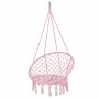 Підвісне крісло-гойдалка (плетене) Springos SPR0021 Pink