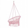 Підвісне крісло-гойдалка (плетене) Springos SPR0021 Pink