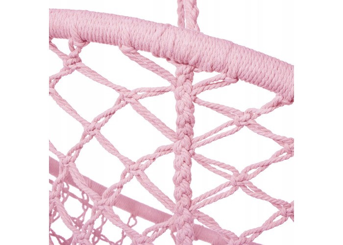 Підвісне крісло-гойдалка (плетене) Springos SPR0021 Pink