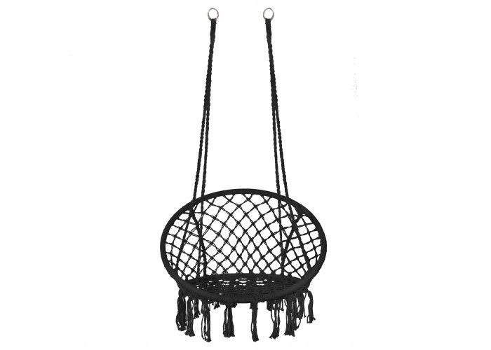 Підвісне крісло-гойдалка (плетене) Springos SPR0022 Black