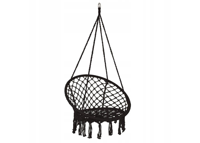 Підвісне крісло-гойдалка (плетене) Springos SPR0022 Black