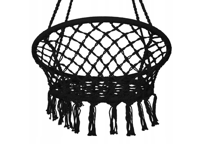 Підвісне крісло-гойдалка (плетене) Springos SPR0022 Black