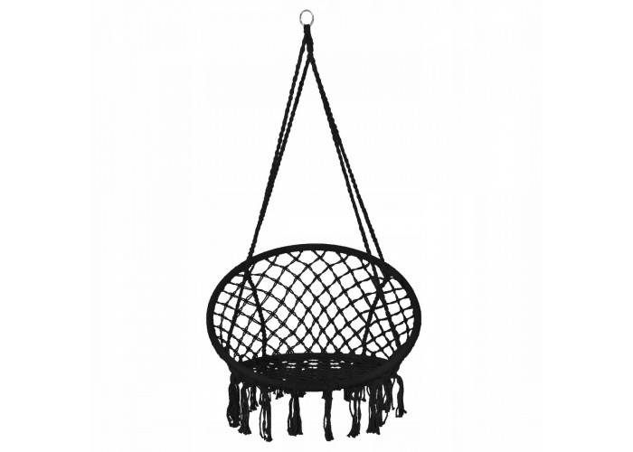 Підвісне крісло-гойдалка (плетене) Springos SPR0041 Black