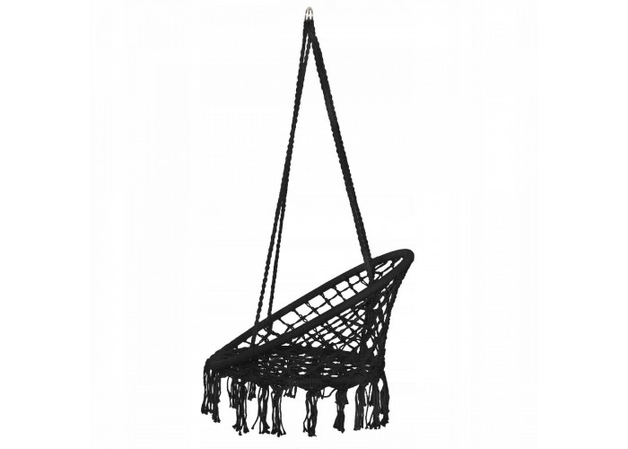 Підвісне крісло-гойдалка (плетене) Springos SPR0041 Black