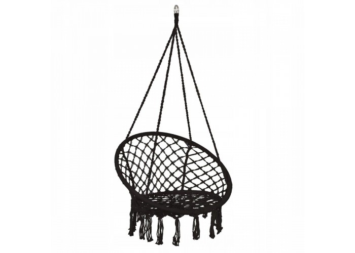 Підвісне крісло-гойдалка (плетене) Springos SPR0041 Black