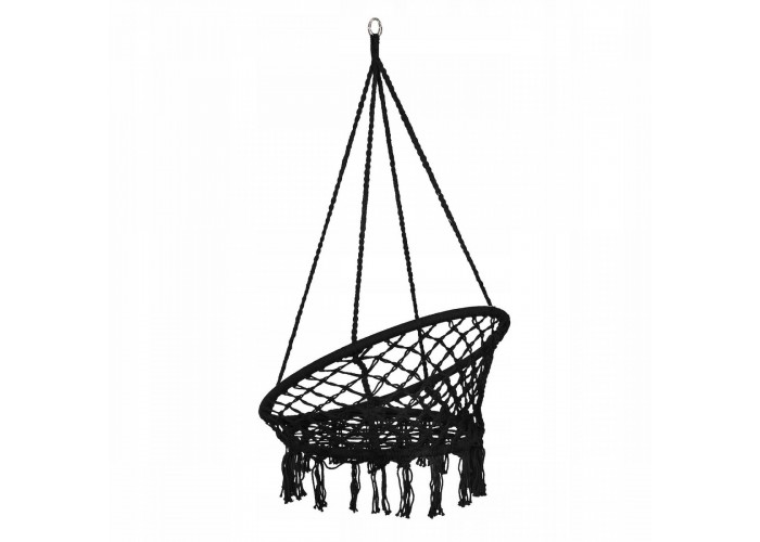 Підвісне крісло-гойдалка (плетене) Springos SPR0041 Black