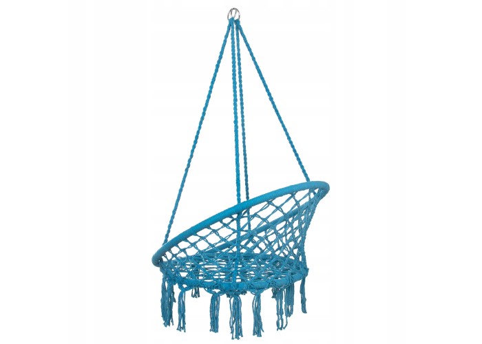 Підвісне крісло-гойдалка (плетене) Springos SPR0025 Blue