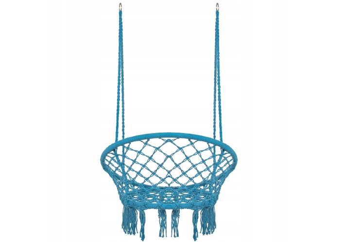 Підвісне крісло-гойдалка (плетене) Springos SPR0025 Blue