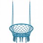 Підвісне крісло-гойдалка (плетене) Springos SPR0025 Blue