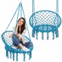 Підвісне крісло-гойдалка (плетене) Springos SPR0025 Blue