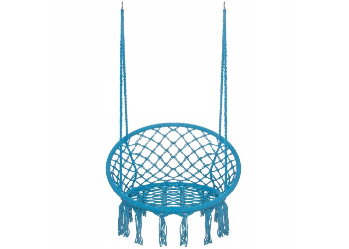 Підвісне крісло-гойдалка (плетене) Springos SPR0025 Blue