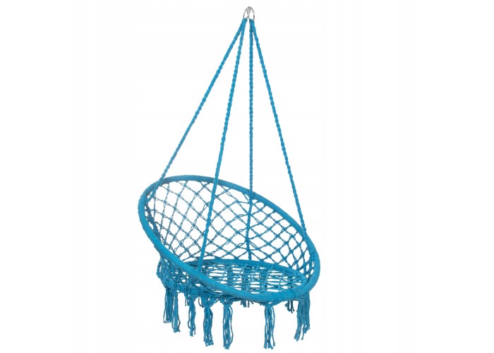 Підвісне крісло-гойдалка (плетене) Springos SPR0025 Blue