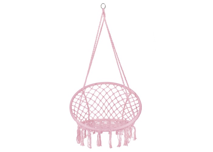 Підвісне крісло-гойдалка (плетене) Springos SPR0042 Pink