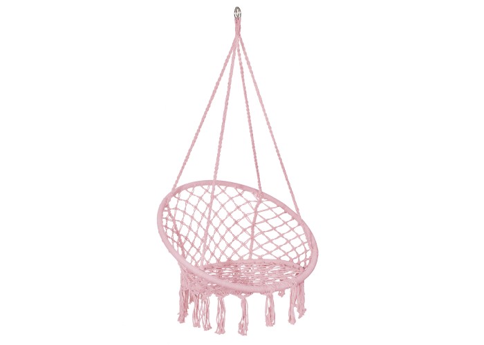 Підвісне крісло-гойдалка (плетене) Springos SPR0042 Pink