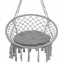 Підвісне крісло-гойдалка (плетене) з подушкою Springos SPR0027 Grey