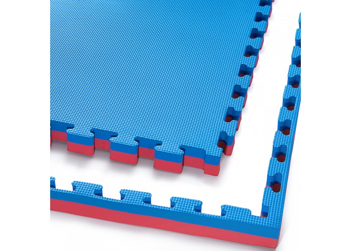 Мат-пазл (ласточкин хвіст) 4FIZJO Mat Puzzle EVA 100 x 100 x 4 cм 4FJ0169 Blue/Red