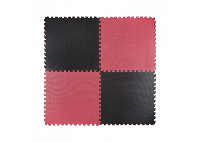Мат-пазл (ласточкин хвіст) 4FIZJO Mat Puzzle EVA 100 x 100 x 4 cм 4FJ0199 Black/Red