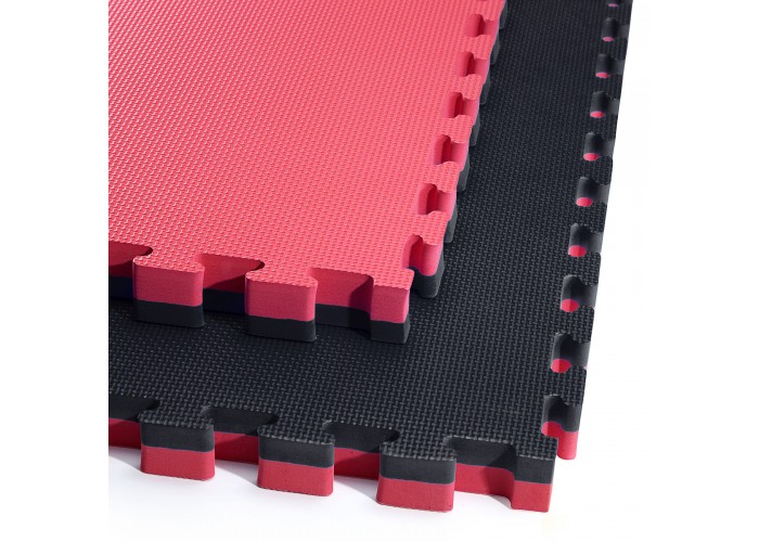 Мат-пазл (ласточкин хвіст) 4FIZJO Mat Puzzle EVA 100 x 100 x 4 cм 4FJ0199 Black/Red