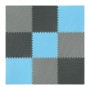 Мат-пазл (ласточкин хвіст) 4FIZJO Mat Puzzle EVA 180 x 180 x 1 cм 4FJ0156 Black/Grey/Light Blue