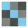 Мат-пазл (ласточкин хвіст) 4FIZJO Mat Puzzle EVA 180 x 180 x 1 cм 4FJ0156 Black/Grey/Light Blue