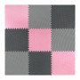 Мат-пазл (ласточкин хвіст) 4FIZJO Mat Puzzle EVA 180 x 180 x 1 cм 4FJ0157 Black/Grey/Pink