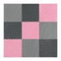 Мат-пазл (ласточкин хвіст) 4FIZJO Mat Puzzle EVA 180 x 180 x 1 cм 4FJ0157 Black/Grey/Pink