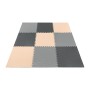 Мат-пазл (ласточкин хвіст) 4FIZJO Mat Puzzle EVA 180 x 180 x 1 cм 4FJ0158 Black/Grey/Biege