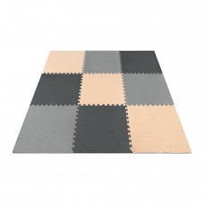 Мат-пазл (ласточкин хвіст) 4FIZJO Mat Puzzle EVA 180 x 180 x 1 cм 4FJ0158 Black/Grey/Biege