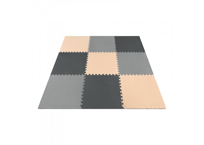 Мат-пазл (ласточкин хвіст) 4FIZJO Mat Puzzle EVA 180 x 180 x 1 cм 4FJ0158 Black/Grey/Biege